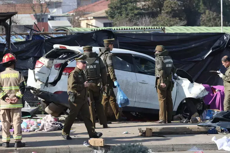 Automovilista embiste y mata a 6 personas durante una feria callejera en Chile