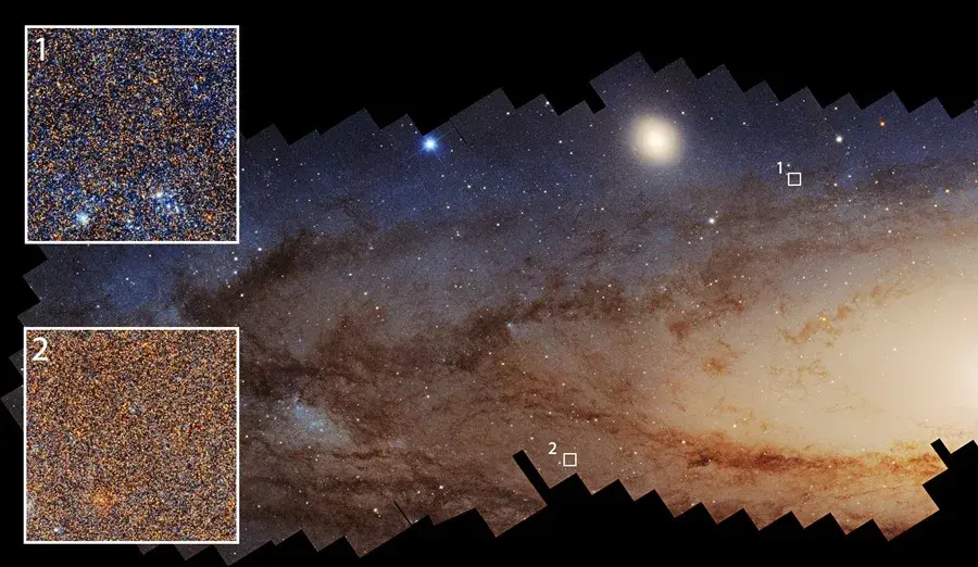 La galaxia de Andrómeda frena en cerca de un 80 por ciento la creación de estrellas