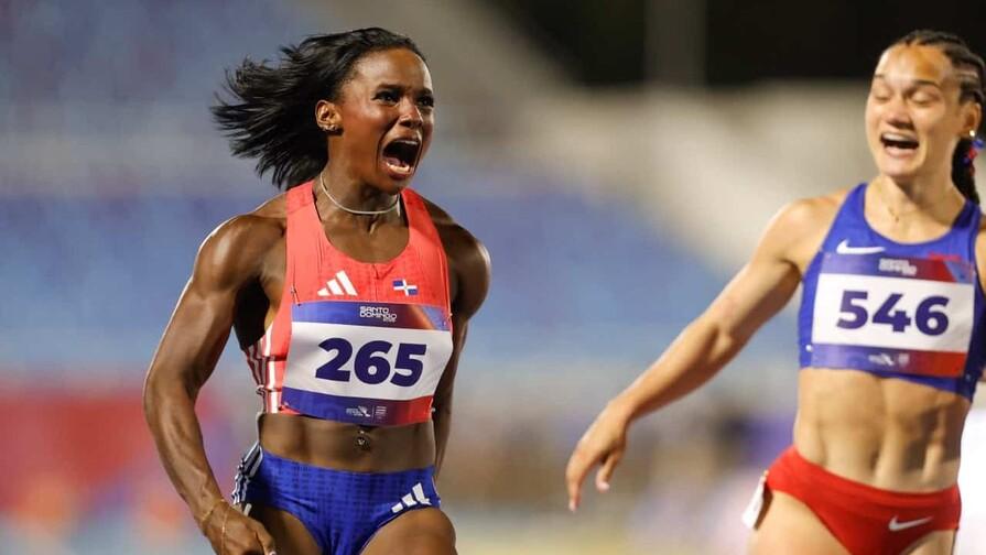 Dominicana Liranyi Alonso conquista el oro y rompe el récord de los 100 metros en Santo Domingo 2026