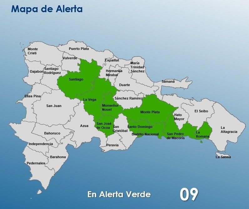 Onda tropical provoca lluvias y fuertes ráfagas de viento; nueve provincias permanecen bajo alerta