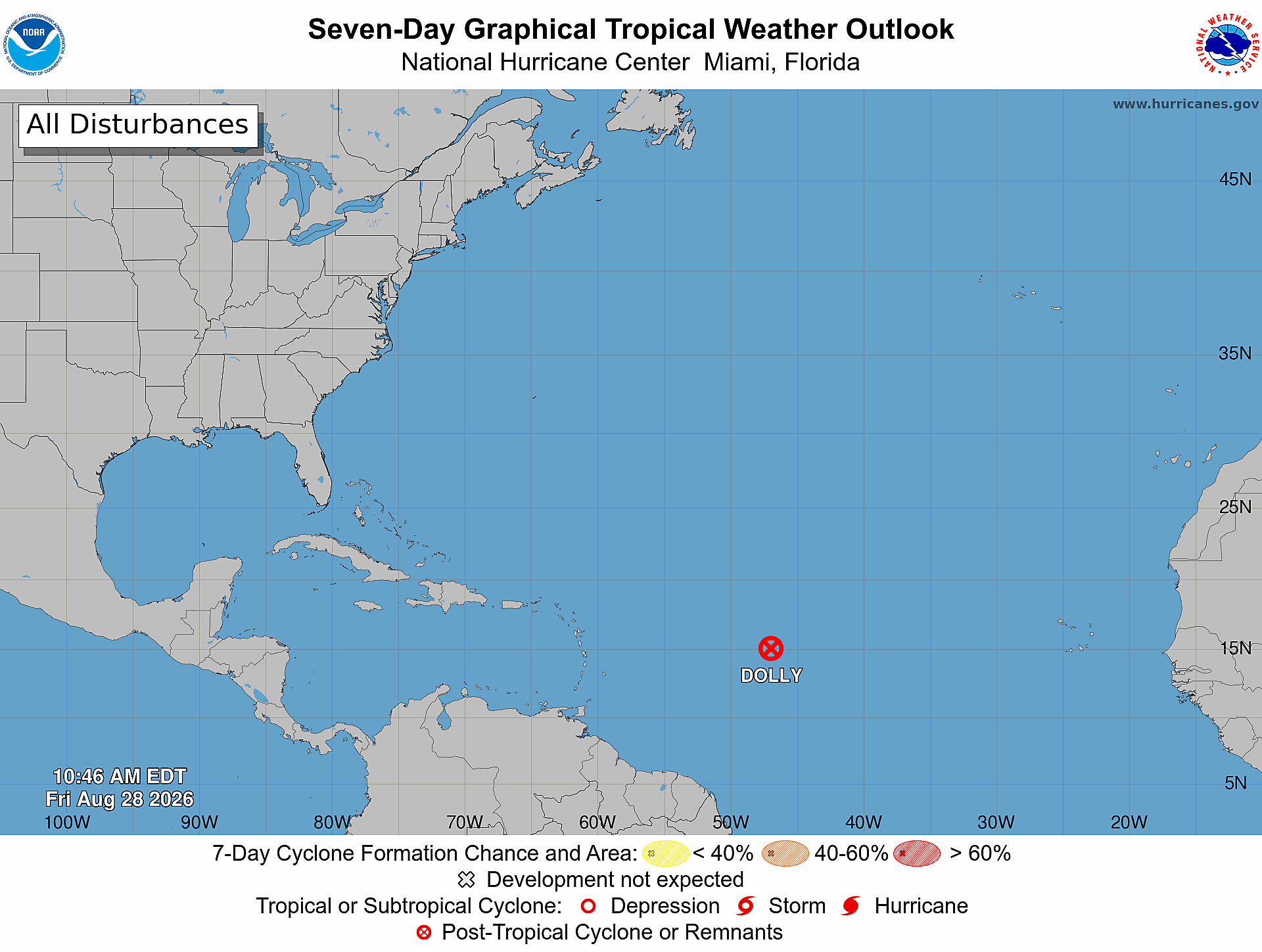 Dolly se degrada a onda tropical, pero sus remanentes podrían provocar lluvias en RD y Haití