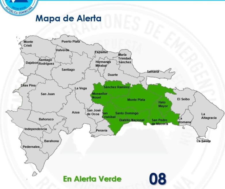 Onda tropical provocará aguaceros y tormentas; mantienen alertas y avisos en siete demarcaciones