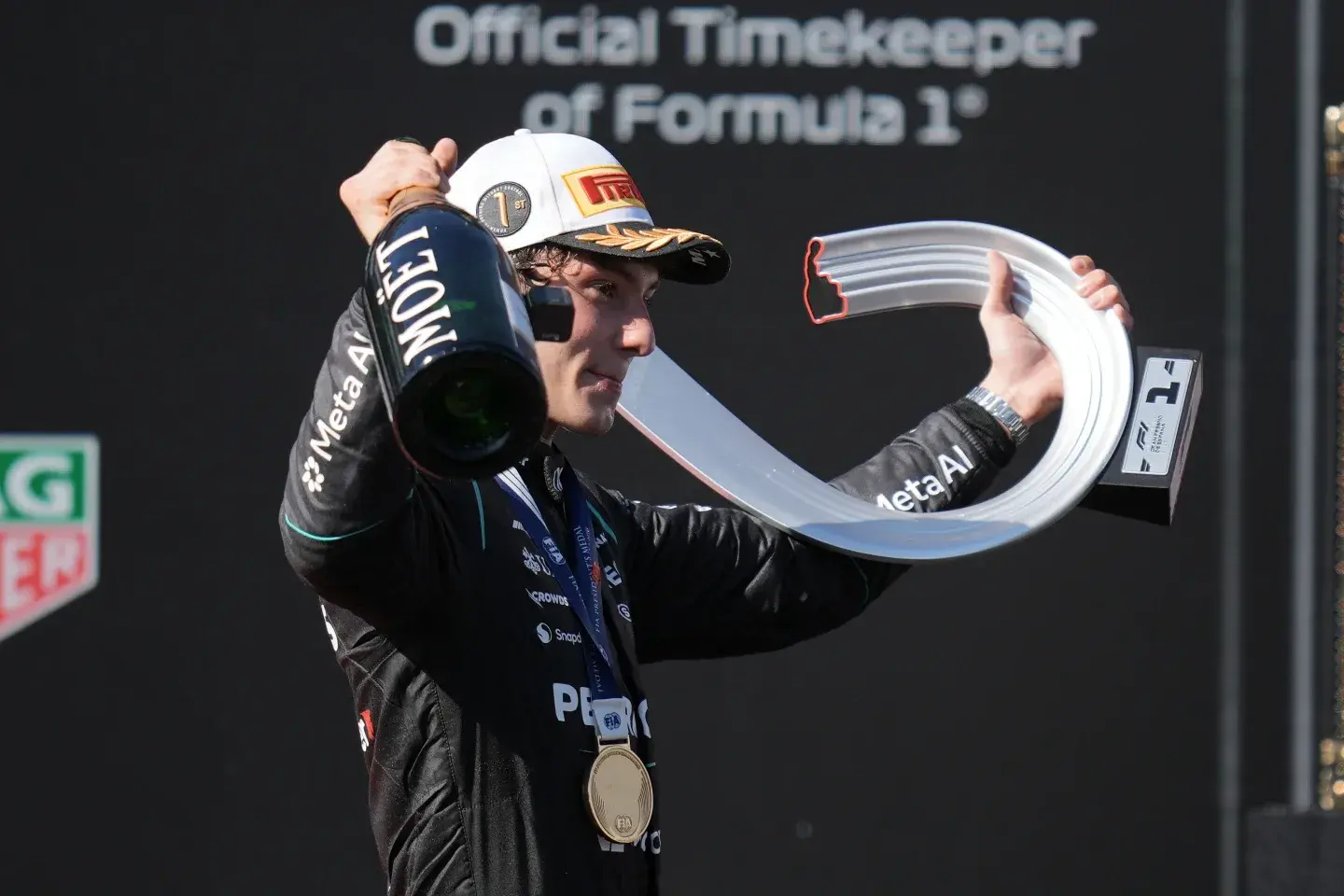 Antonelli aprovecha la mala fortuna de Norris y conquista el regreso de la F1 a Madrid