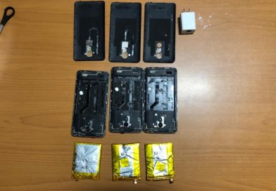 Ocupan láminas de cocaína ocultas como si fueran baterías de celulares