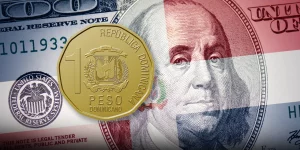 Ligera subida frente al dólar del peso dominicano, que se cambia a 53.74
